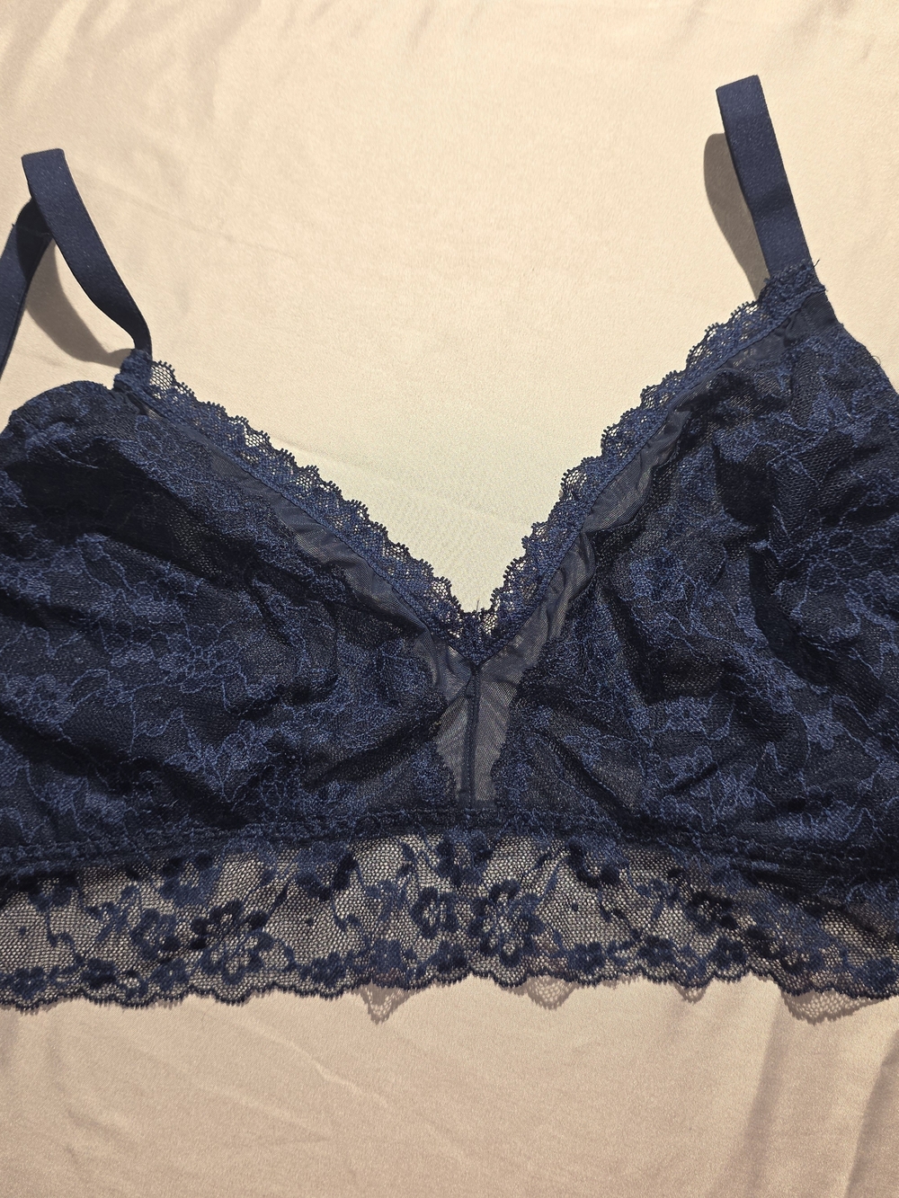 Victoria's Secret Navy Blue Lace Bralette